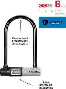 img 3 attached to 🔒 Kryptonite Kryptolok 12mm U-Lock Combo Bike Lock with Side Mount Snap-In Bracket