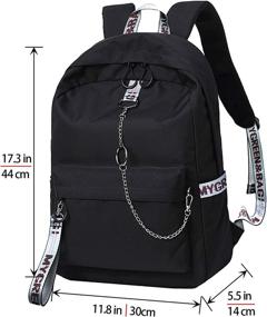 img 3 attached to El Fmly Backpack Lightweight Backpacks Shoulder Laptop Accessories
