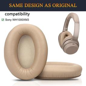 img 3 attached to 🎧 Upgrade and Enhance Your Sony WH-1000XM3 Experience with SOULWIT Professional Ear Pads Cushions Replacement - Gold Edition