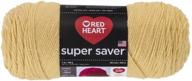 super saver yarn in cornmeal shade by red heart logo