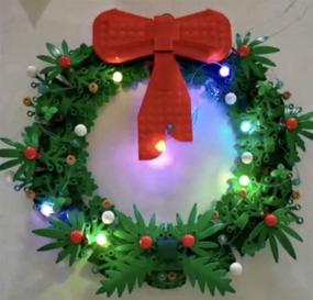 img 2 attached to Brickled Lighting Christmas Wreath Included