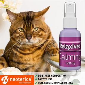 img 1 attached to Relaxivet Pheromone Calming Spray for Cats (50ML): Effective Stress Relief for Travel, Fireworks, Thunder & Vet Visits, Reduces Anxiety & Promotes Relaxation, Helps with Stress-related Behaviors