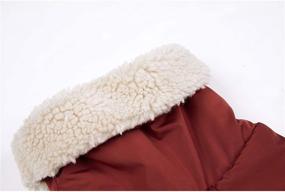 img 1 attached to 🐶 Esobo Winter Dog Keep Warm Clothes S-5XL - Waterproof Fur Pet Sled Outdoor Clothing Coats Jumpsuit for Small Medium Large Dogs (M, Wine Red)