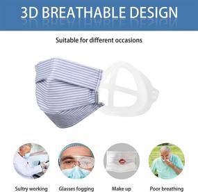 img 1 attached to 🌬️ Easy-Breathe™: Enhanced Comfort with Internal Silicone Reusable Washable Breathing Solution