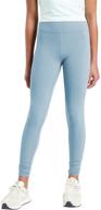 👖 rrhss girls high-rise active leggings - perfect for gym, workout, and yoga logo