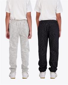 img 2 attached to 👖 TONY HAWK Boys 2-Pack Fleece Jogger Sweatpants with Zippered Pockets - Kid's Pull-on Pants