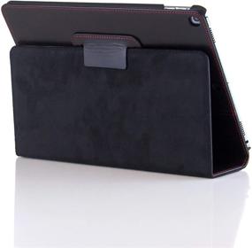 img 1 attached to CASEMADE Genuine Leather iPad 9.7 inch Case (5th/6th Generation 2017/2018) - High-Quality Italian Slim Cover/Smart Folio with Dual Stand and Auto Sleep/Wake (Black)