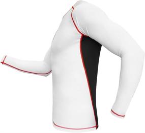 img 3 attached to Long-Sleeve MMA, BJJ and Surfing Rash Guard by Meister Rush