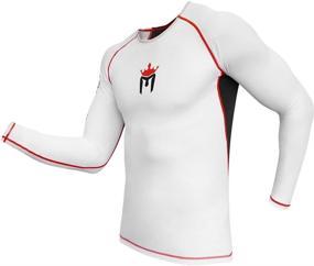 img 4 attached to Long-Sleeve MMA, BJJ and Surfing Rash Guard by Meister Rush