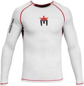 img 1 attached to Long-Sleeve MMA, BJJ and Surfing Rash Guard by Meister Rush