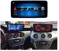 ✨ дорожный 10,25-дюймовый сенсорный экран android 10 для mercedes benz cla gla class x156 c117 cla200 cla250 gla200 gla250 2013-2015 года, беспроводной caplay android auto split screen, 12 включенных инструментов логотип