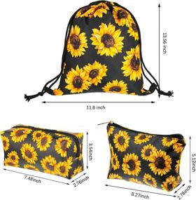 img 3 attached to 🌻 Waterproof Drawstring Sunflower Multifunction Organizer