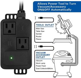 img 3 attached to 🔌 Enhanced Dust Control Autoswitch with Current Sensing Technology for Power Tools, Preventing Circuit Overload and Eliminating Tripped Circuit Breakers – Automatic Vacuum Switch