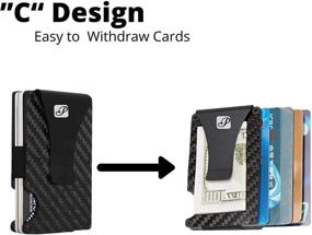 img 3 attached to Minimalist Blocking Wallet - Carbon Anti-Theft