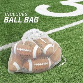 img 2 attached to 🏈 Youth Size Rubber Footballs - 6 Pack with Pump & Carrying Bag by GoSports