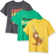 🐵 cute curious george toddler t-shirt: assorted boys' clothing for playful adventures logo