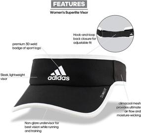 img 2 attached to 🎀 Stylish and Functional: adidas Women's Superlite Performance Visor for Active Women