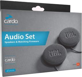 img 2 attached to Enhance Your Riding Experience with Cardo Motorcycle 45mm Audio Set - Black (Single Pack)