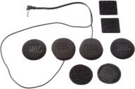 enhance your riding experience with cardo motorcycle 45mm audio set - black (single pack) logo