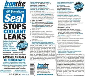 img 1 attached to 🔵 Irontite All Weather Seal 16 oz - Reliable Blue Sealant for All Conditions