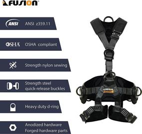 img 1 attached to Fusion Tac Rescue Specialty Harness Black