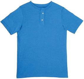img 1 attached to 👕 French Toast Boys' Short Sleeve Basic Henley Shirt