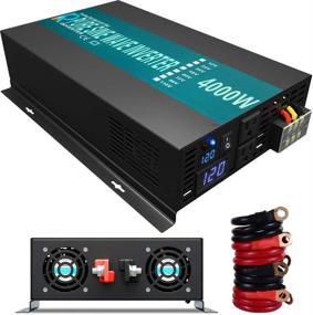 img 4 attached to ⚡️ High-performance WZRELB 4000W 12V DC to 120V AC Pure Sine Wave Solar Power Inverter: Power up with Solar Energy!