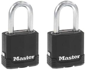 img 4 attached to 🔒 2 Pack Keyed-Alike Master Lock M115XTLF Magnum Heavy Duty Outdoor Padlock with Key - Enhanced SEO