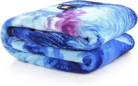 img 2 attached to 🌌 Cosmic Coziness: Celestial Wolf Fleece Throw Blanket