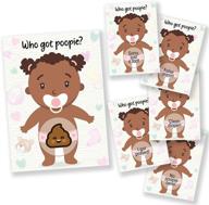 get the party started with baby shower games: 33 raffle cards, poopie emoji scratch offs, and more! logo