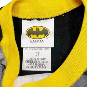 img 3 attached to Get Cozy in Style with Batman Logo Yellow Bottoms Pajama