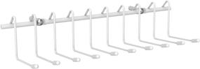 img 3 attached to 👔 ClosetMaid 71008 Tie and Belt Rack, White - Versatile Storage Solution for Optimal Organization