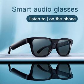 img 3 attached to 🕶️ Helalife E10: Smart Glasses with Wireless Bluetooth Audio, Open Ear Music & Hands-Free Calling, Polarized Lenses, Waterproof - Ideal for Men & Women, Connects with Mobile Phones and Tablets!
