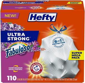 img 4 attached to Hefty Ultra Strong Tall Kitchen Trash Bags with Fabuloso Scent - 13 Gallon - 110 Count: Reviews, Discounts, and More!