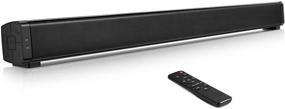 img 4 attached to 🔊 Lvssci Аудио Soundbar ТВ колонки - 32-дюймовая звуковая панель для ТВ, 40 Вт домашнего аудио с проводным и беспроводным Bluetooth, 3 режима эквалайзера, в комплекте кабель HDMI/Optical/Aux/RCA