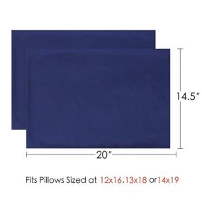 img 3 attached to TILLYOU Microfiber Envelope Pillowcases: Washable Kids' Home Store Essentials