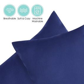 img 2 attached to TILLYOU Microfiber Envelope Pillowcases: Washable Kids' Home Store Essentials