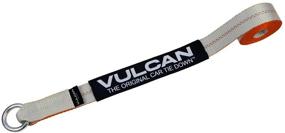 img 2 attached to 🚗 VULCAN Car Tie Down - Lasso Style - 2 Inch x 96 Inch, 4 Pack - Silver Series - 3,300 lb Safe Working Load