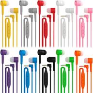 🎧 maeline bulk earbuds with microphone and 3.5 mm headphone plug - 10 pack, multi: affordable and high-quality audio solution logo