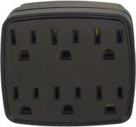 💡 black shaxon pyf-57bk wall outlet power splitter logo