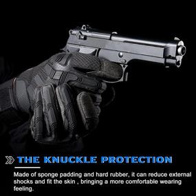 img 2 attached to YOSUNPING Tactical Full Finger Gloves - Touchscreen for Driving, Motorcycle, Hunting, Cycling, Military