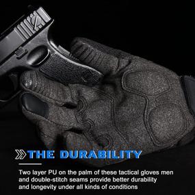 img 1 attached to YOSUNPING Tactical Full Finger Gloves - Touchscreen for Driving, Motorcycle, Hunting, Cycling, Military