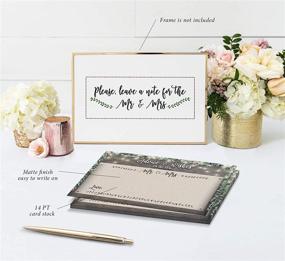img 2 attached to 💌 Rustic Wedding Advice Cards - Well Wishes for Bride and Groom - Ideal for Guest Book Alternatives, Bridal Shower Games, Wedding Reception Decorations, Marriage Tips for the Mr and Mrs