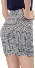 img 3 attached to 👗 Women's High Waist Bodycon Mini Pencil Skirt by Kate Kasin - Short Length