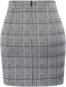 img 1 attached to 👗 Women's High Waist Bodycon Mini Pencil Skirt by Kate Kasin - Short Length