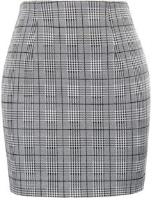 img 2 attached to 👗 Women's High Waist Bodycon Mini Pencil Skirt by Kate Kasin - Short Length