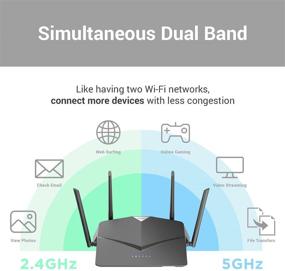 img 1 attached to 📶 D-Link EasyMesh AC2600 WiFi Router: Smart Internet Network, Alexa & Google Assistant Compatible, MU-MIMO Dual Band Gigabit Gaming Mesh (DIR-2640-US)
