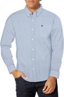 chaps classic stretch oxford stripes men's clothing in shirts logo