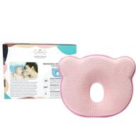 👶 prevent plagiocephaly with amboch baby head shaping pillow: perfect for newborns & infants, 0-12 months (pink) logo