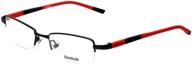 reebok designer eyeglasses r1003 matte black logo